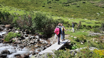 Wandern_Brücke | © ©Tourismusverband Paznaun – Ischgl