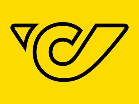 Ein gelbes Logo mit einem stilisierten Symbol, das an einen Buchstaben erinnert. Es kombiniert eine allgemeine Form mit einem modernen Design.